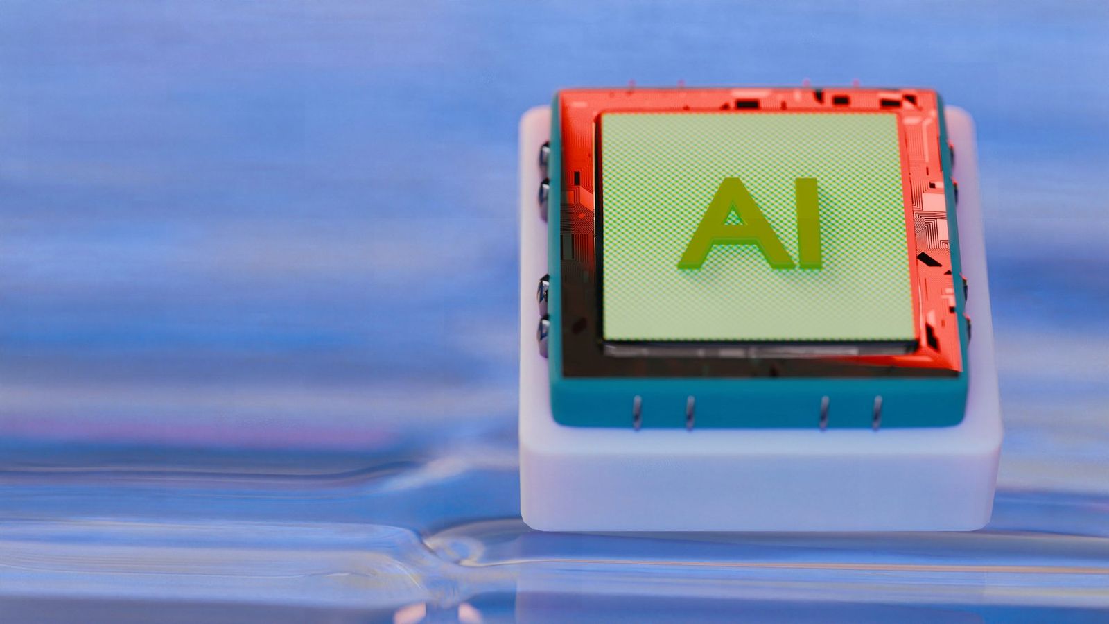 Création d'image par intelligence artificielle — œuvre numérique lumineuse